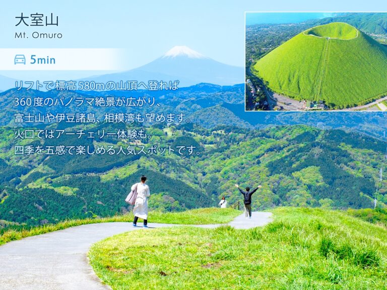 伊豆高原パークガーデン 大室山 大室山（車で5分）