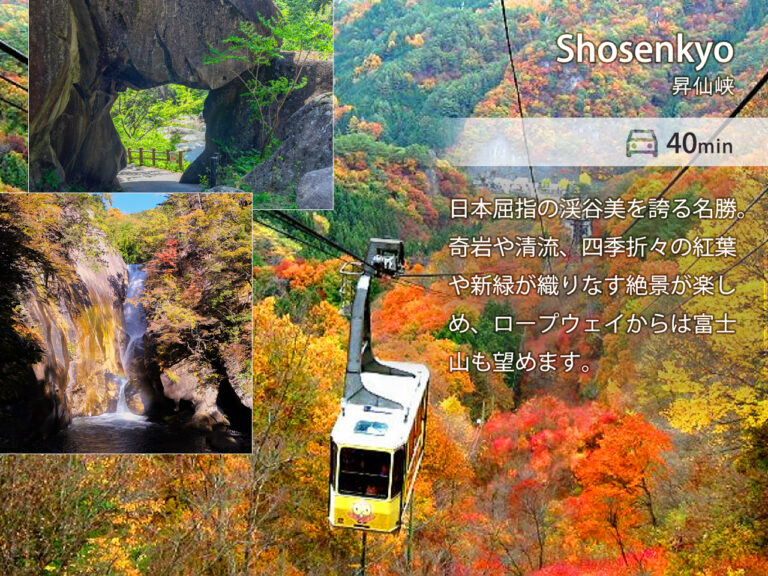八ヶ岳FUJIYAMAテラス 昇仙峡 | 車で40分