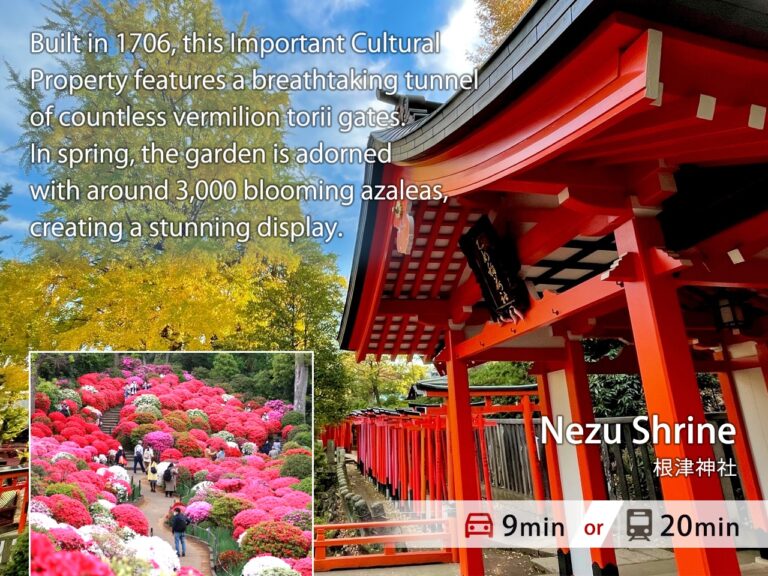TOKYOテラス 根津神社 | 車で9分／電車で20分