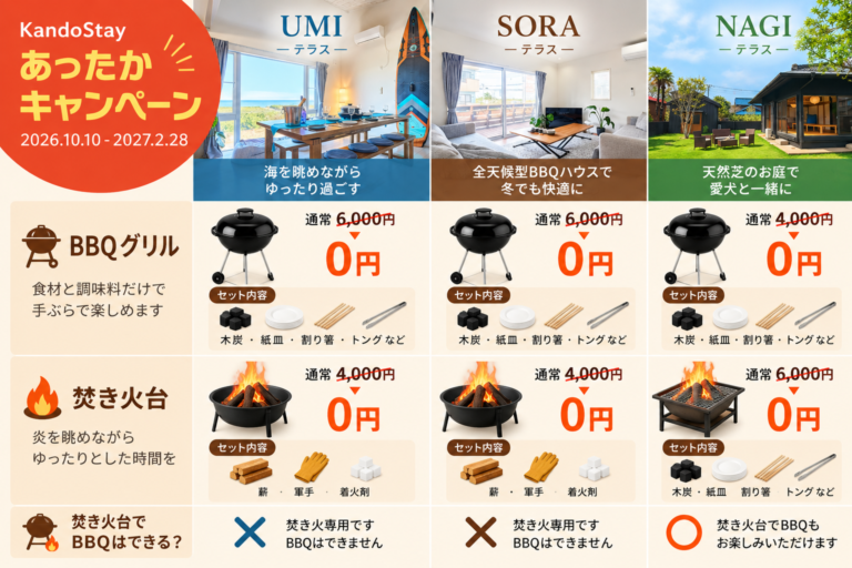 九十九里UMIテラス あったかキャンペーン開催中！